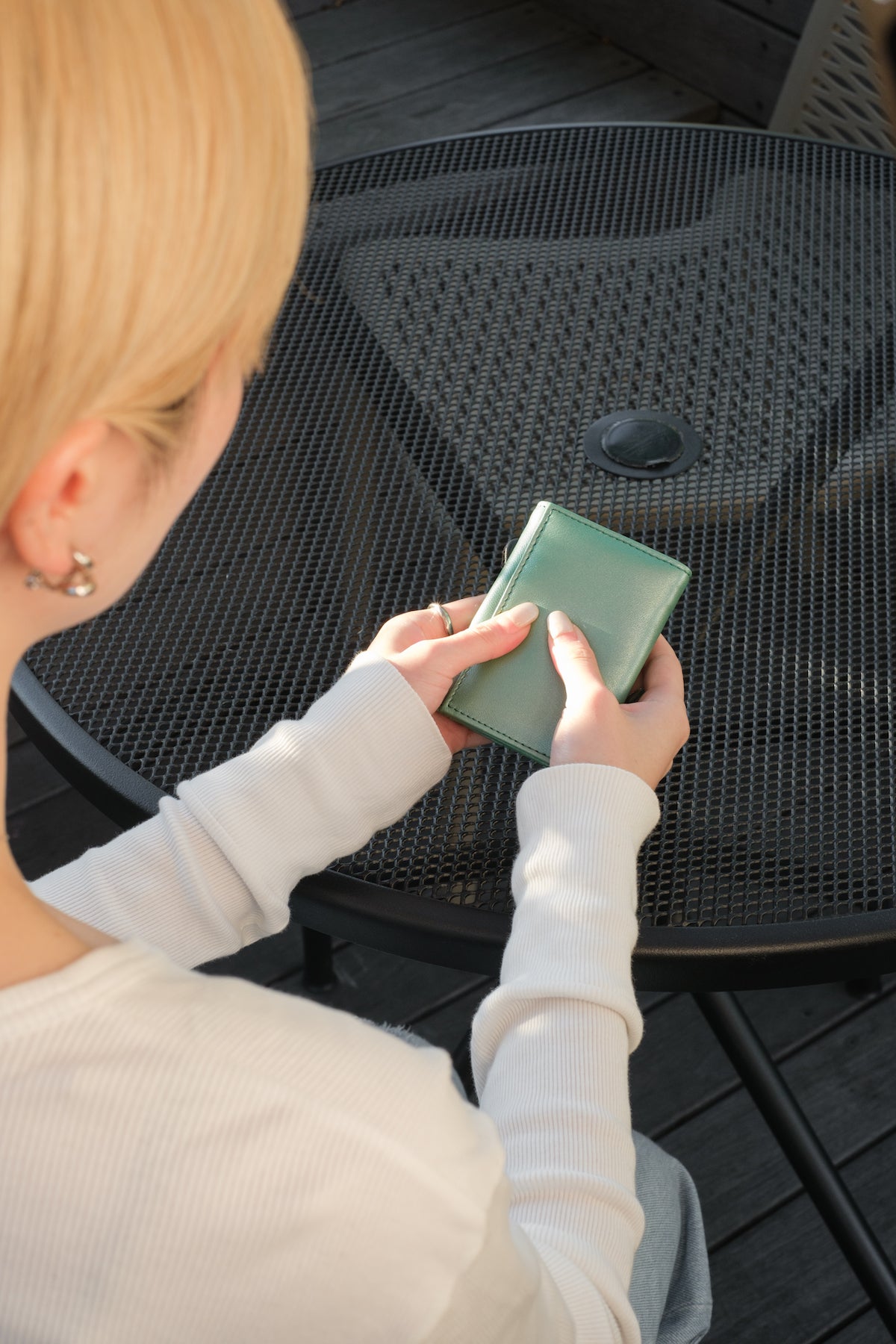 tamao world cat tri-fold mini wallet