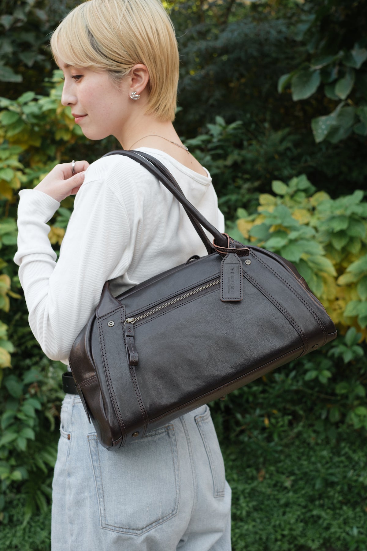 Bodessin MS976 Zebu Cow Boston Tote Bag