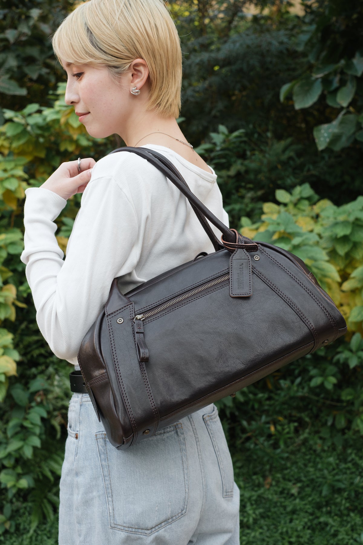 Bodessin MS976 Zebu Cow Boston Tote Bag