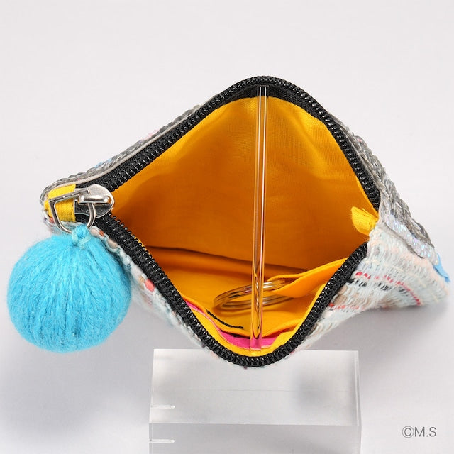 tamao world sequin embroidered pouch Cojicoji