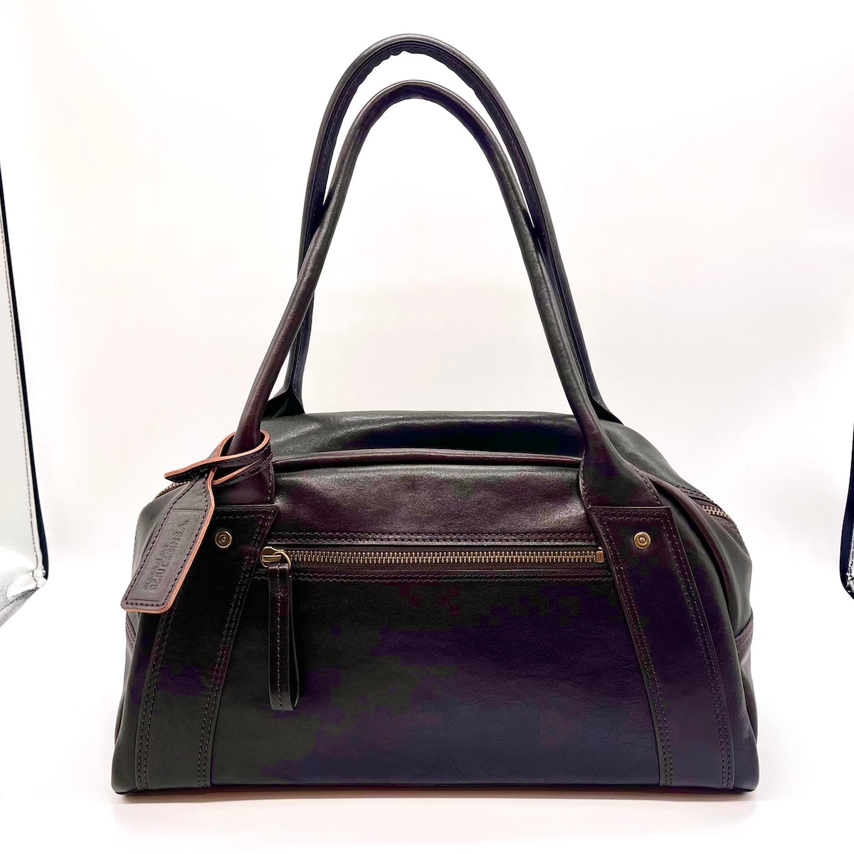 Bodessin MS976 Zebu Cow Boston Tote Bag