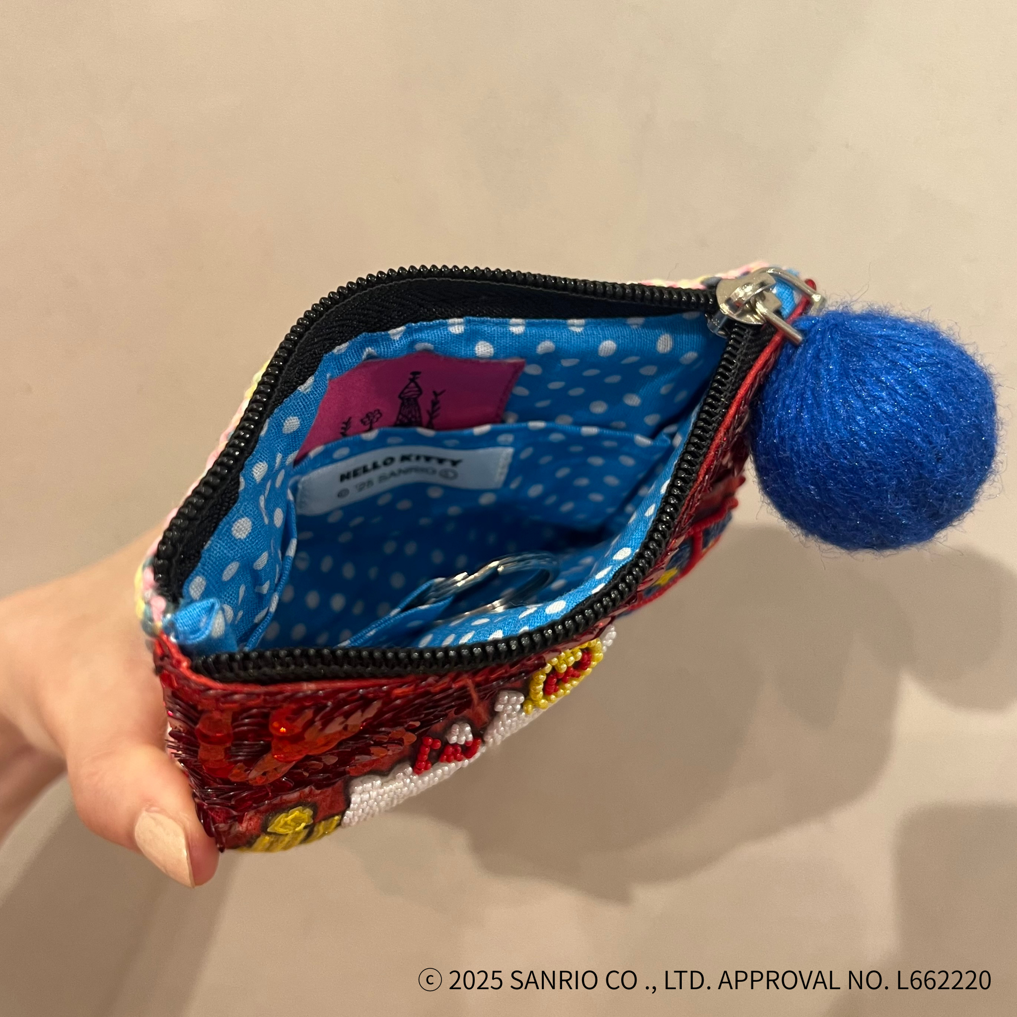 tamao world スパンコール刺繍ポーチ サンリオキャラクターズ
