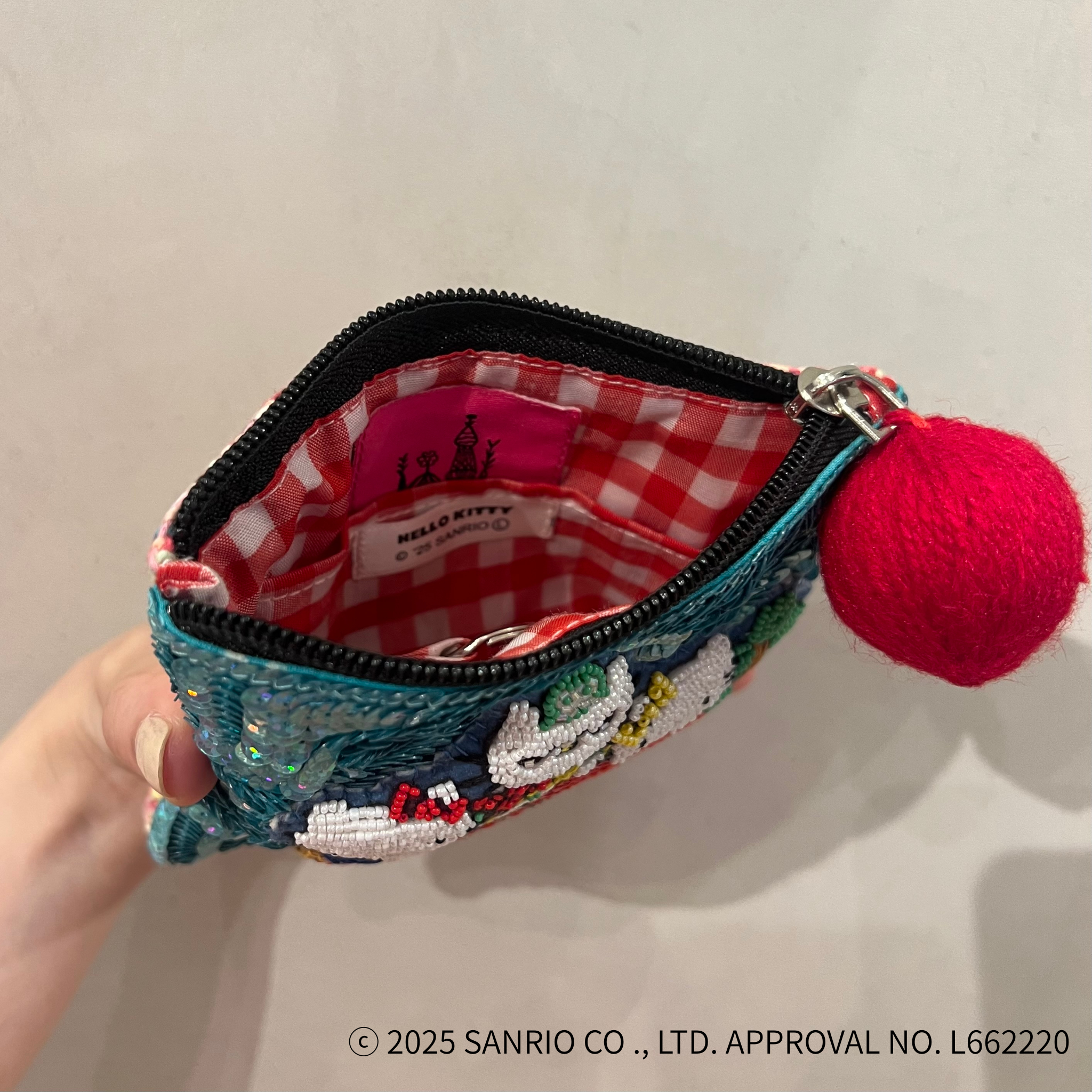 tamao world スパンコール刺繍ポーチ サンリオキャラクターズ